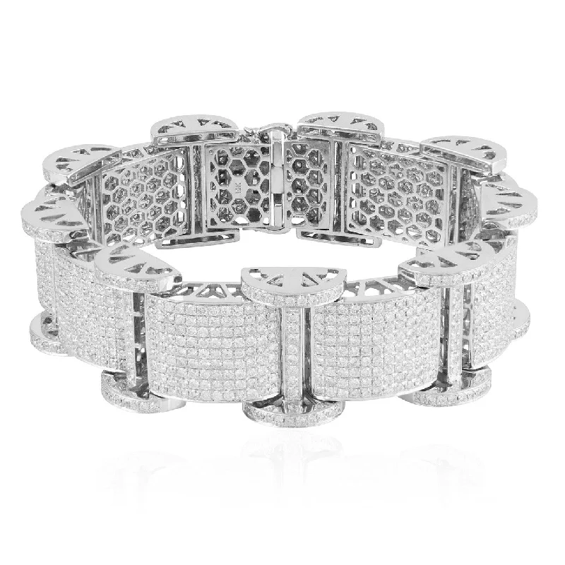 Ladies bracelets infinity glow -10k White Gold 19.5ct Diamond Bracelet