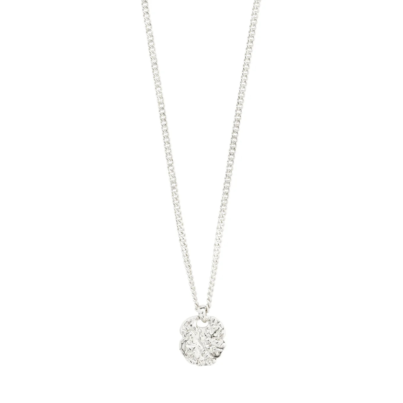 Ladies necklaces white gold drop -Scottie Silver Plated Necklace