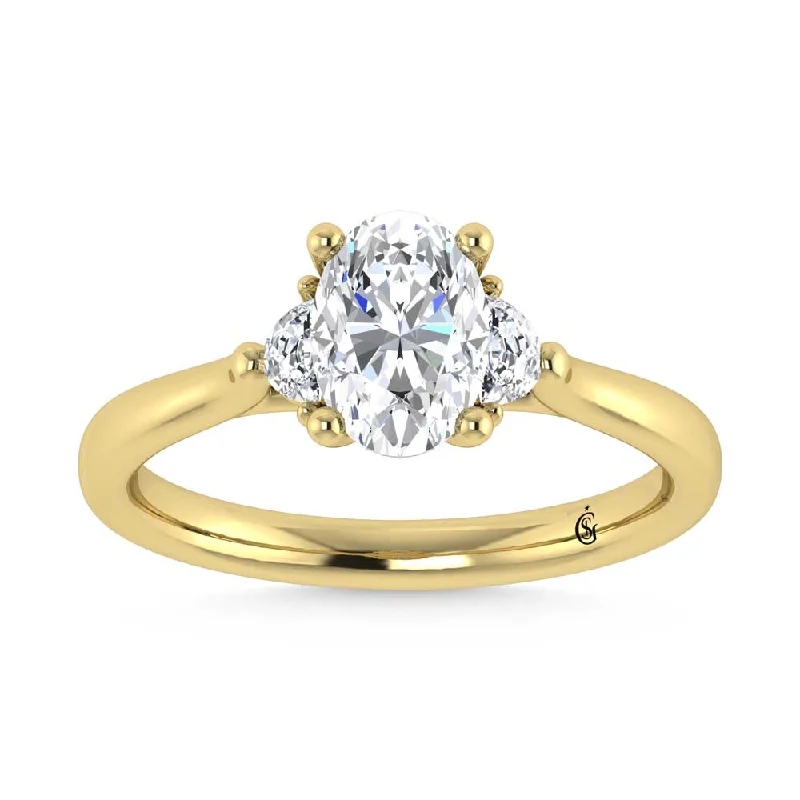 ladies engagement rings indulgence-14K Yellow Gold Lab Grown Diamond 1 1/6 Ct.Tw. Engagement Ring