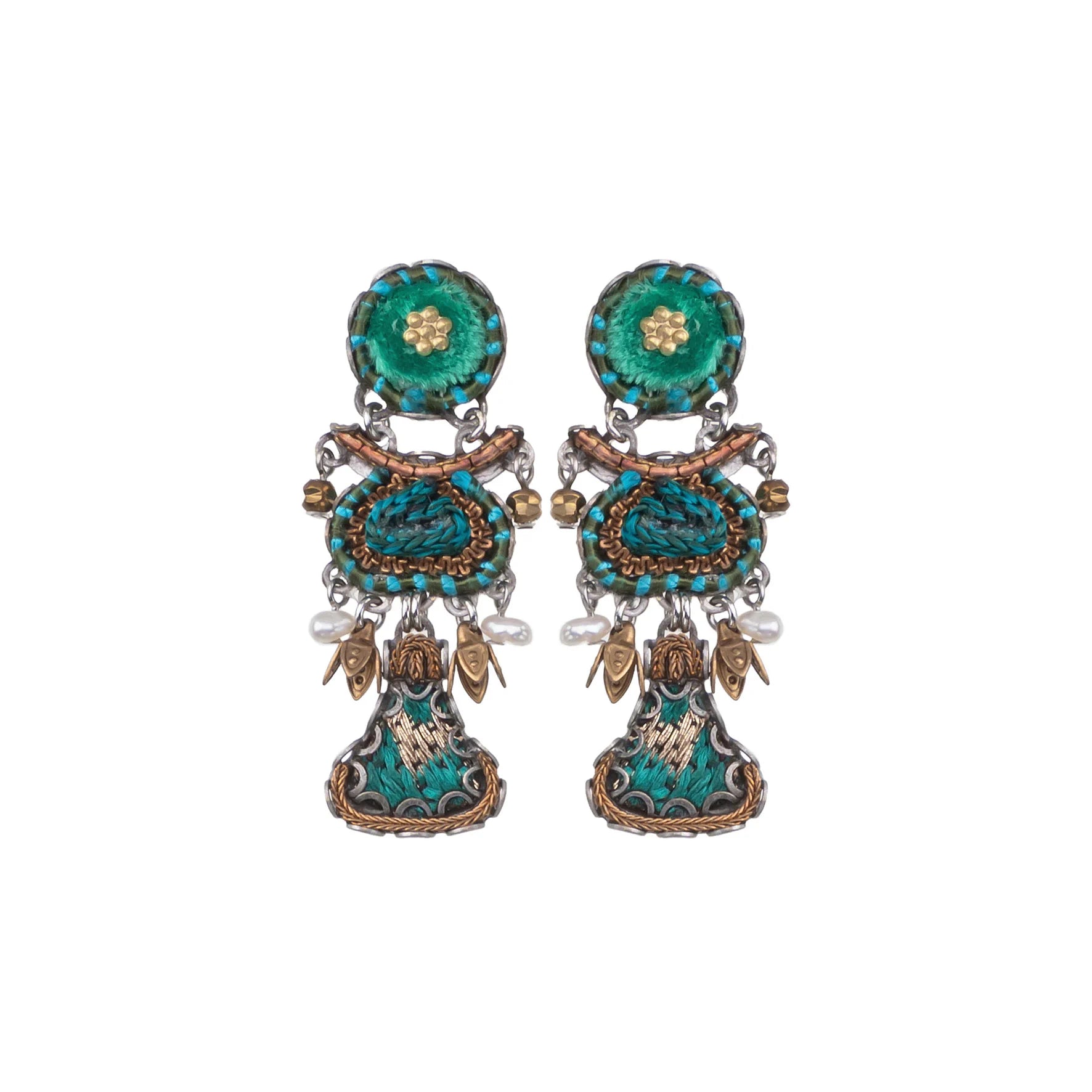 ladies earrings timeless-Royal Velvet Hikaru Earrings