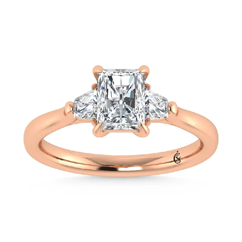 ladies engagement rings resize-14K Rose Gold Lab Grown Diamond 1 1/4 Ct.Tw. Engagement Ring