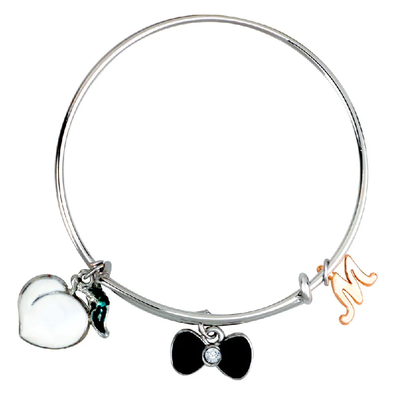 Ladies bracelets timeless appeal -Mahi M Letter & Boo Shaped Enamel Work Charms Kids Bracelets for Kids (BRK1100947M)