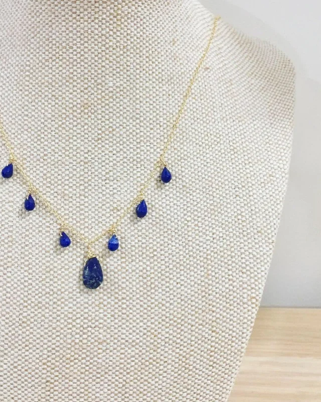 Ladies necklaces eternal love -Lapis Lazuli Princess Necklace