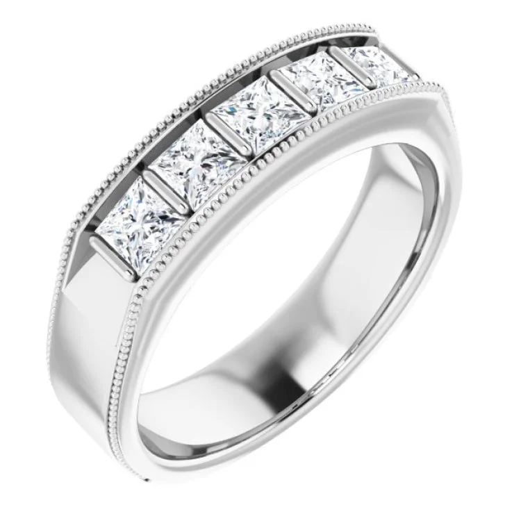 ladies rings bridesmaid-14K White 1 1/4 CTW Natural Diamond Ring