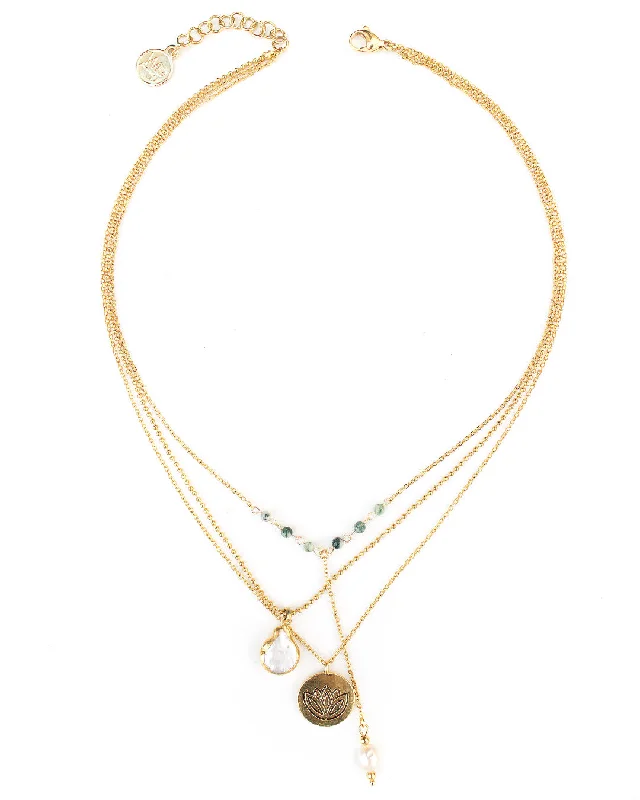 Lotus Gold Necklace