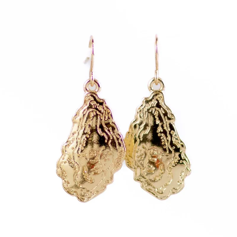 ladies earrings solitaire-Earrings - Oyster Earrings