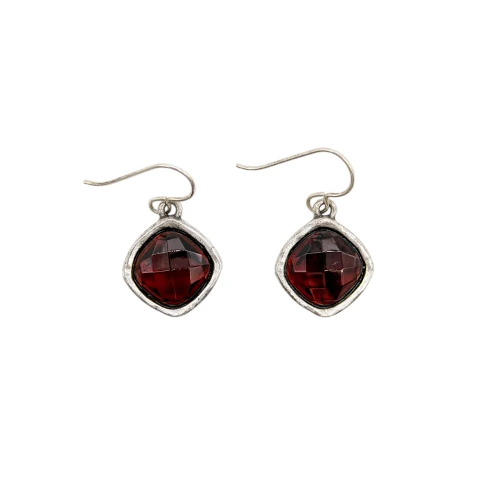 ladies earrings peace-Ruby Hailstone Earrings by Patricia Locke