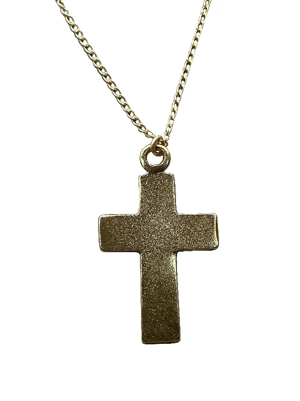 Ladies necklaces natural beauty -Large Cross Necklace