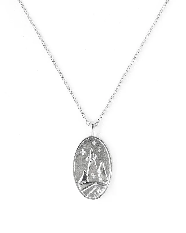 Ladies necklaces eco conscious -Capricorn Silver Zodiac Necklace