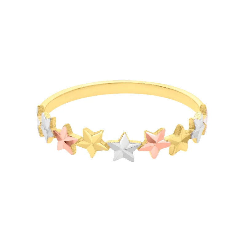 ladies rings claw-10K Star Ring