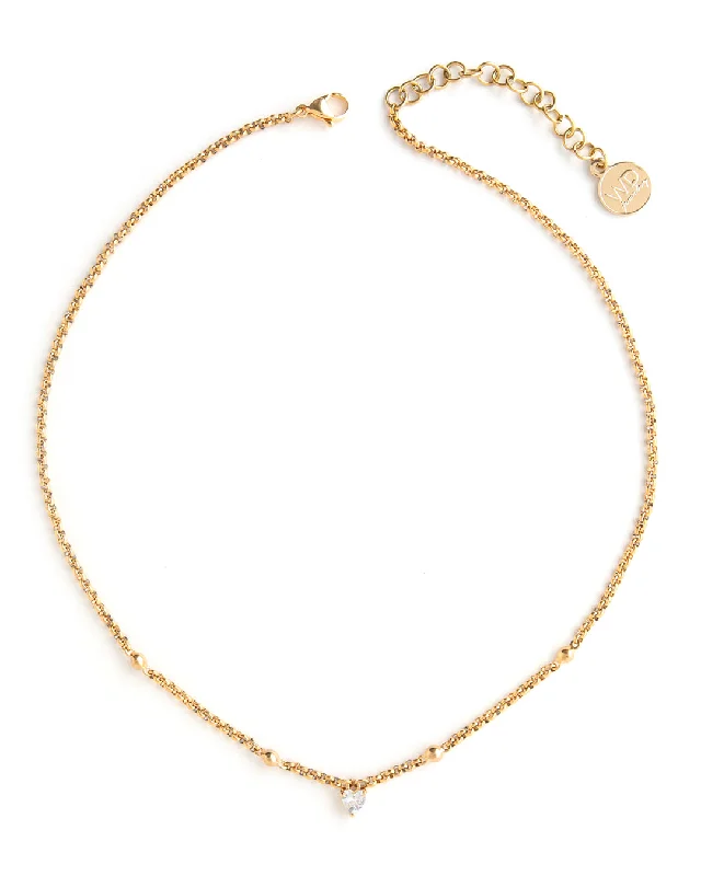 Ladies necklaces quick delivery -Luvo Gold Necklace