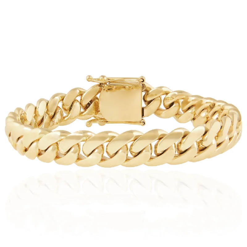 Ladies bracelets egyptian shine -14K Yellow Gold Cuban Link Bracelet