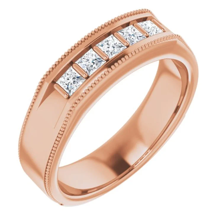 ladies rings highly reviewed-14K Rose 1/2 CTW Natural Diamond Ring