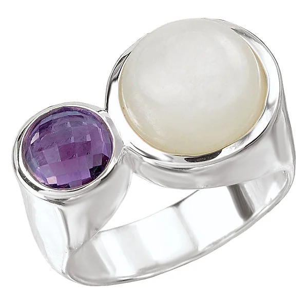 ladies rings popular-Ladies Fashion Gemstone Ring