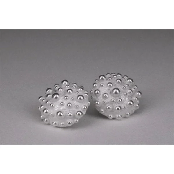 ladies earrings new-Bumpy Round Earring E15 SS