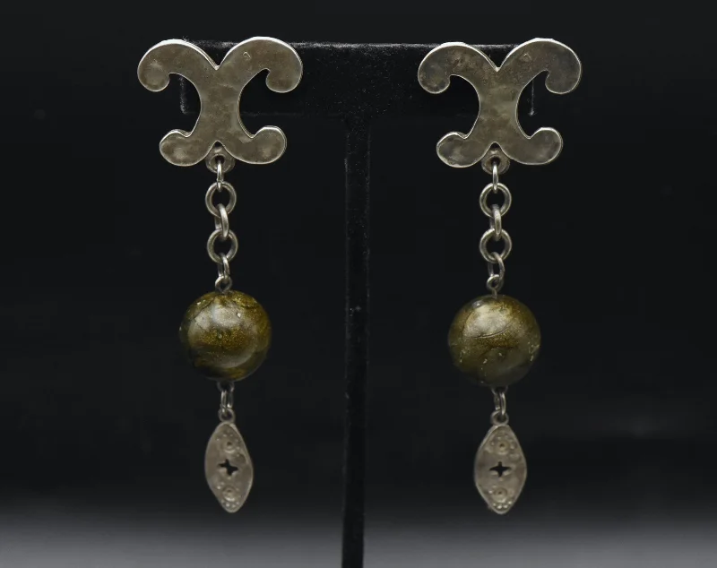 ladies earrings medium-Vintage Handmade Dangle Earrings