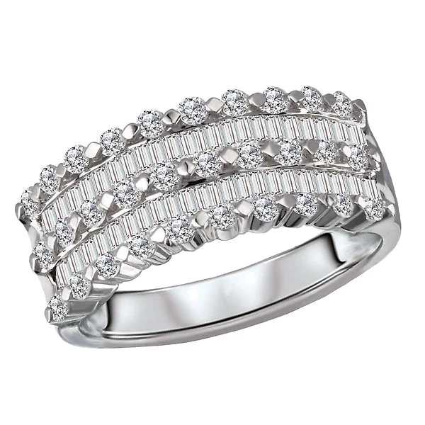 ladies rings floral-Diamond Fashion Ring