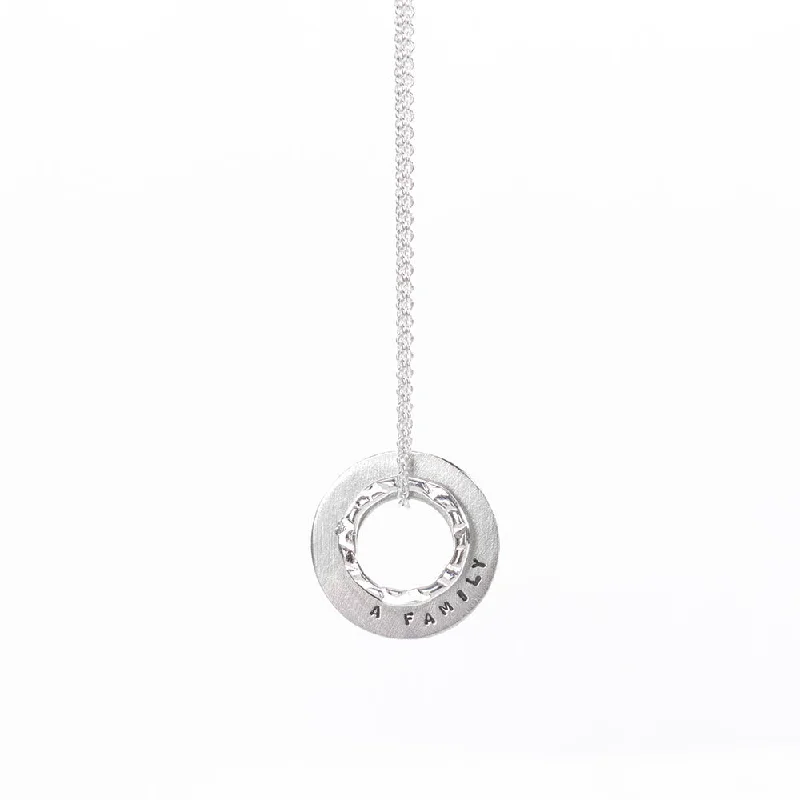 Ladies necklaces hematite shine -Double Halo Necklace