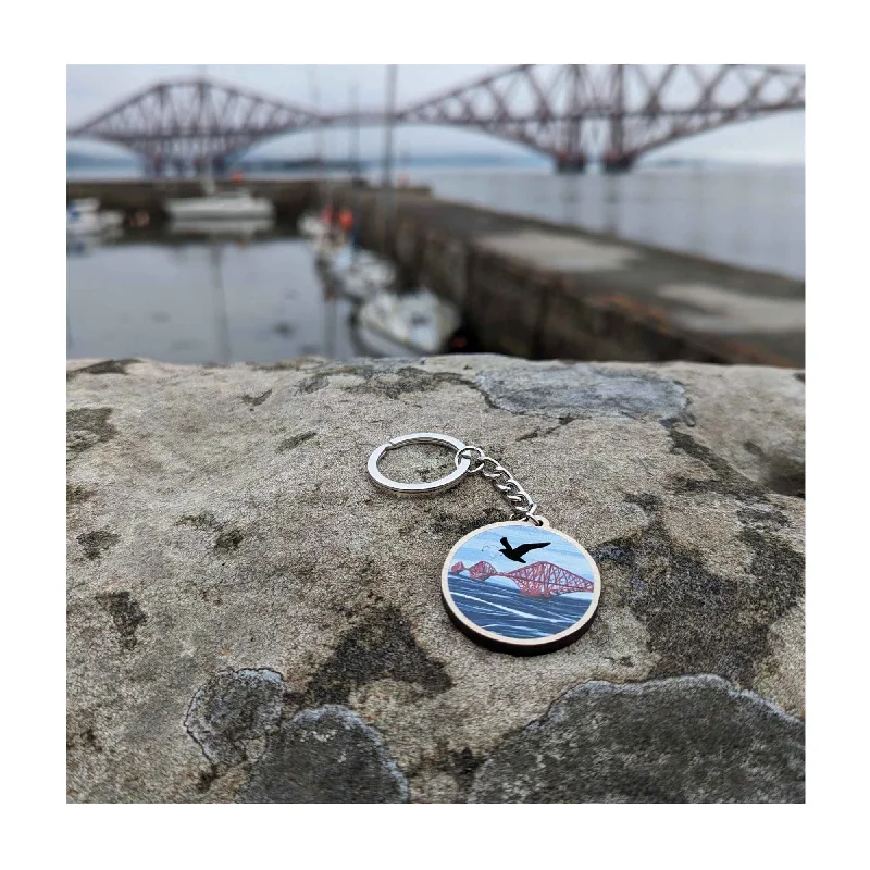 ladies rings extra large-Forth Bridge Keyring