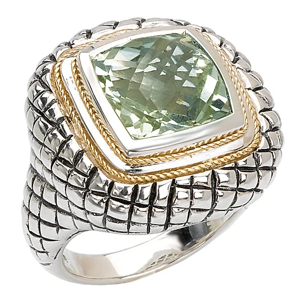 ladies rings square-Ladies Fashion Gemstone Ring