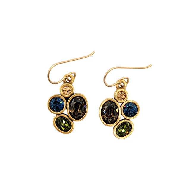 ladies earrings treat-Gold Mercy Earrings by Patricia Locke - Cascade