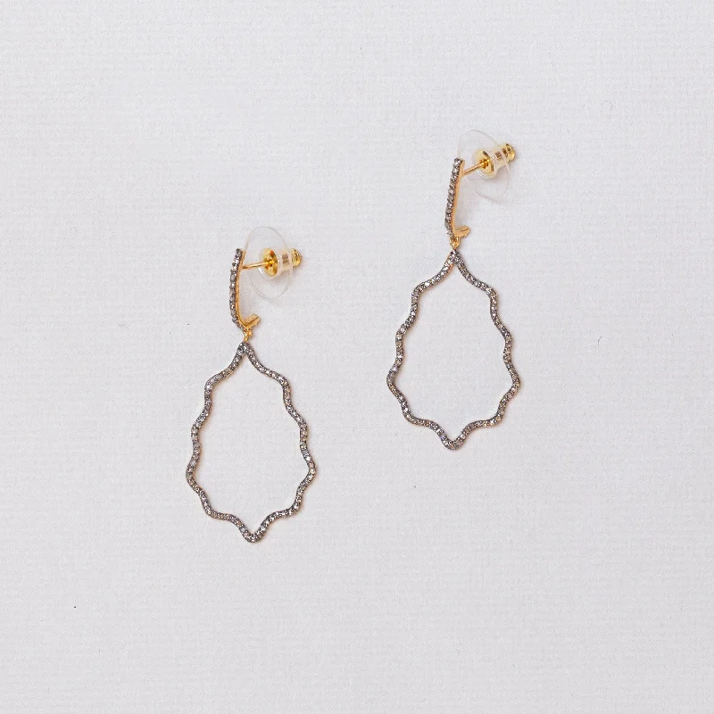 ladies earrings sun-Diamond Drop Earrings