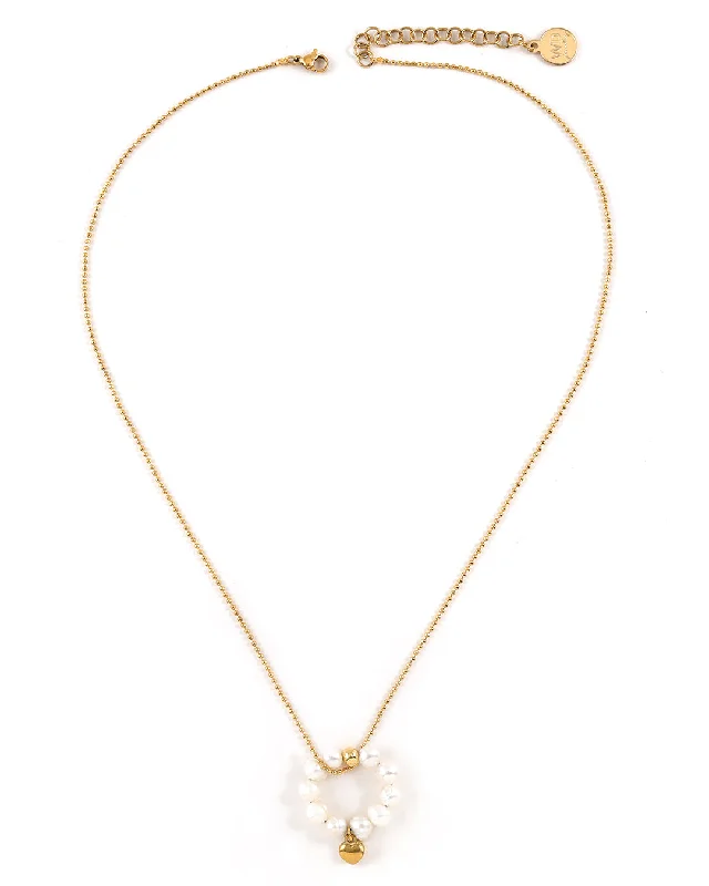 Ladies necklaces ocean pendant -Voluta Gold Necklace