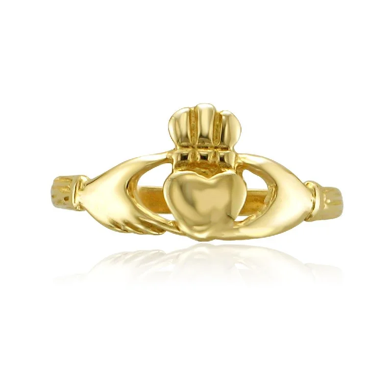 ladies rings square-14KT Baby Claddagh Ring