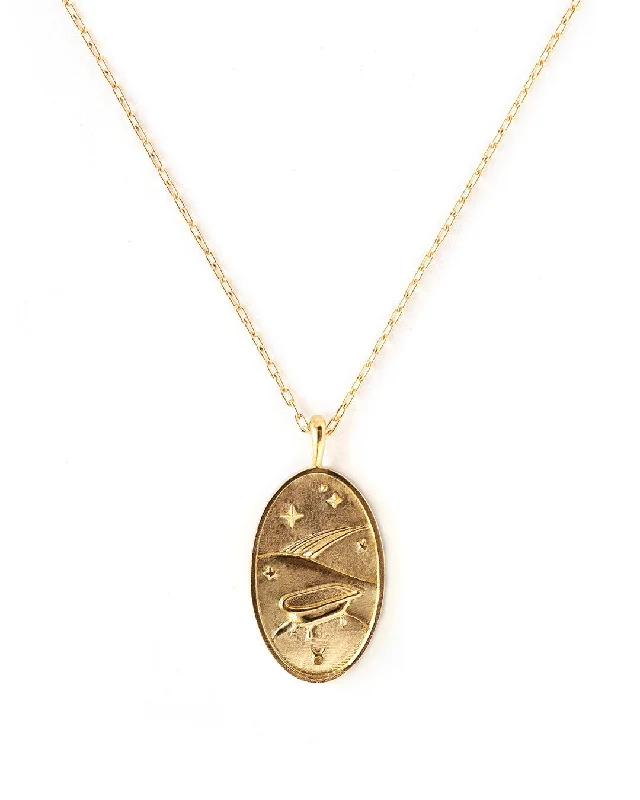 Ladies necklaces designer label -Taurus Gold Zodiac Necklace