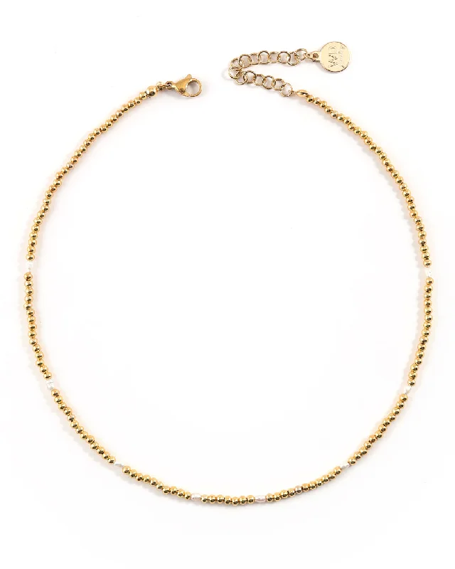 Ladies necklaces brilliant glow -Alize Gold Necklace