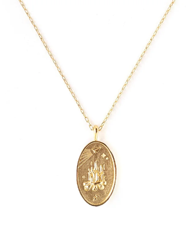 Ladies necklaces victorian charm -Sagittarius Gold Zodiac Necklace