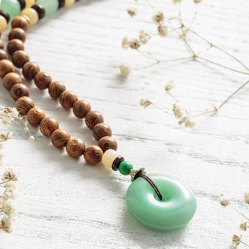 Ladies necklaces sparkling shine -Handmade Aventurine Necklace