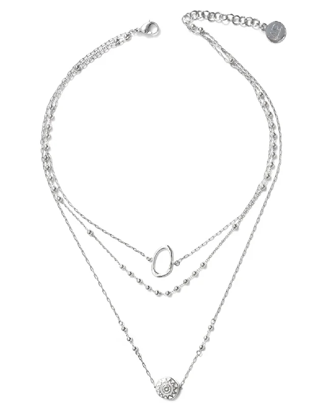 Ladies necklaces forever shine -Helios Silver Necklace