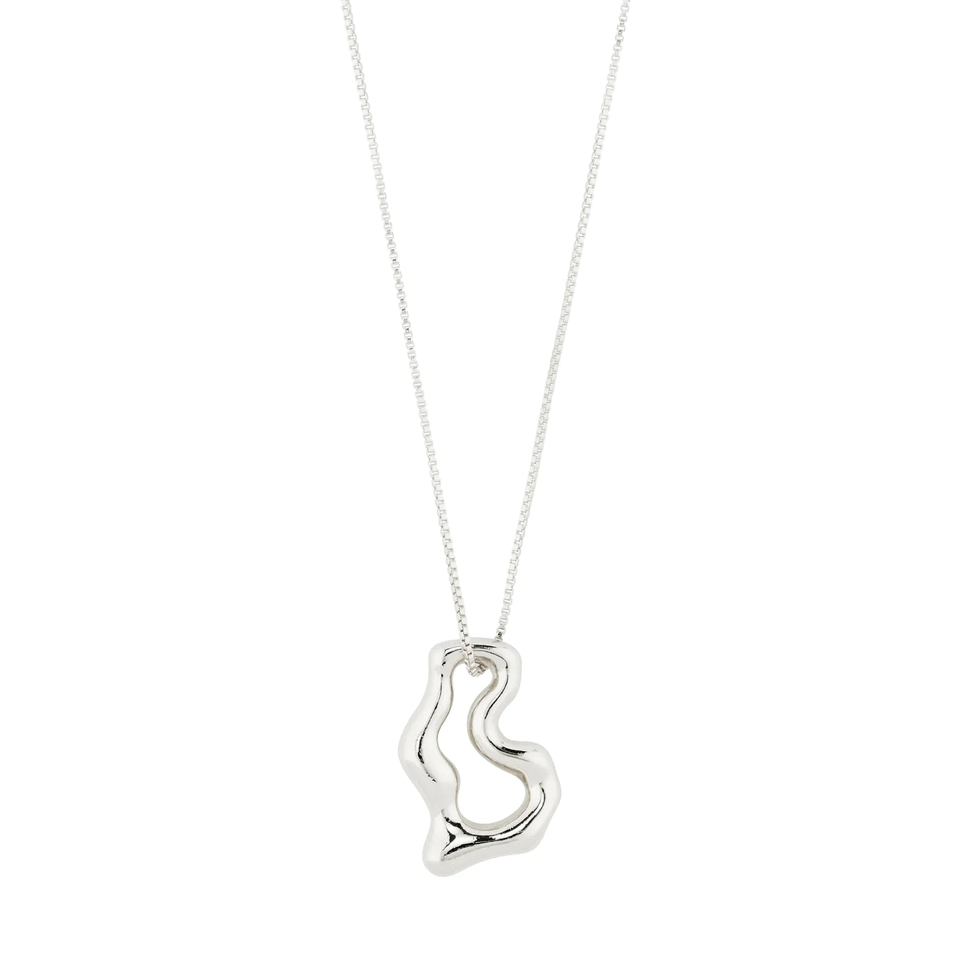 Ladies necklaces radiant charm -Cloud Silver Plated Necklace