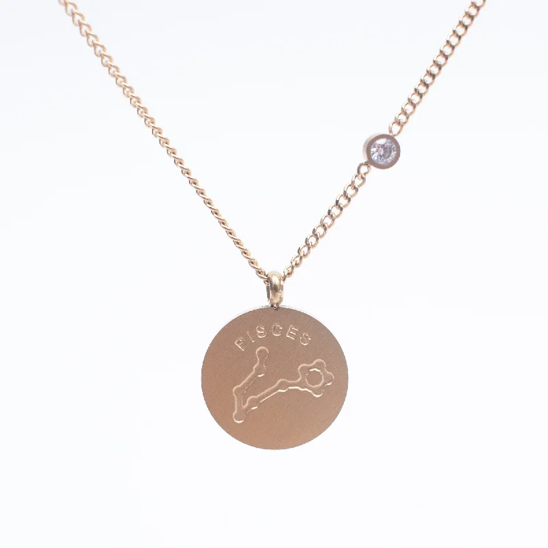 Ladies necklaces best friend -Pisces Constellation Necklace