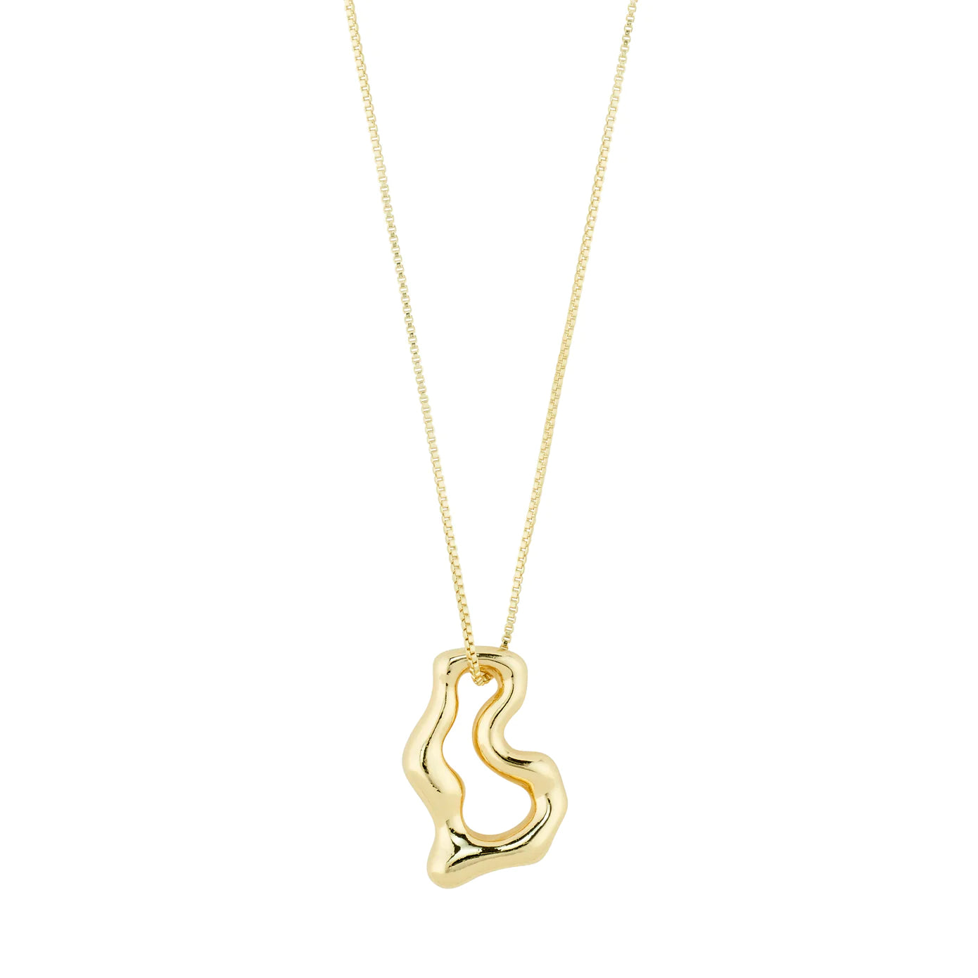 Ladies necklaces halo design -Cloud Gold Plated Necklace