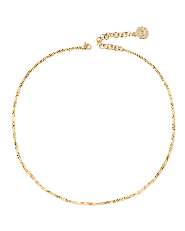 Ladies necklaces sparkling shine -Sofie Gold Necklace