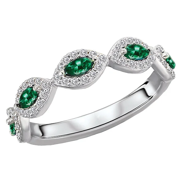 ladies rings delicate-Diamond and Gemstone Fashion Ring