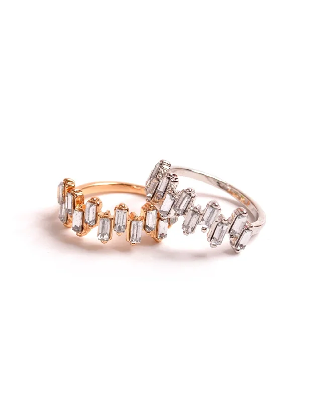 ladies rings pre order-Sophisticated Rectangle Ring