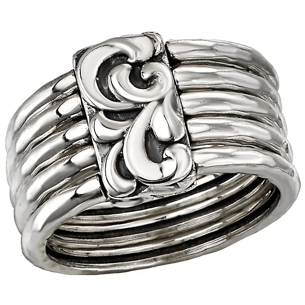 ladies rings styles-Ladies Fashion Silver Ring