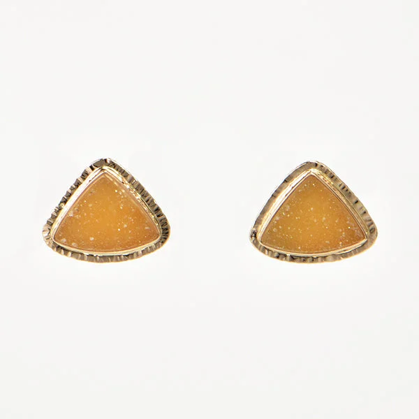 ladies earrings outdoor-Apricot Quartz Earrings