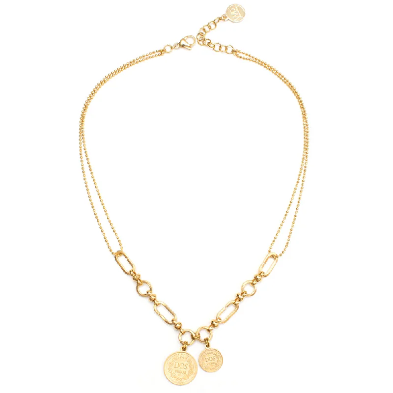 Ladies necklaces ethically sourced -Benedict Gold Necklace