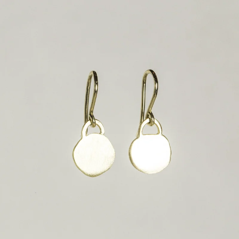 ladies earrings ethical-Large Xilitla Disc Drop Earrings