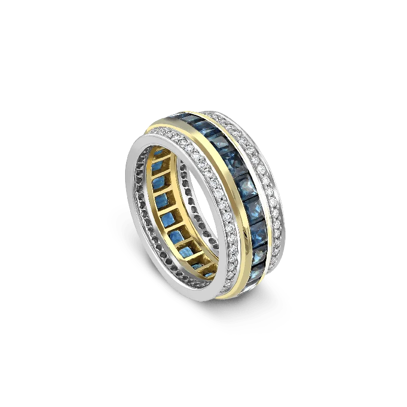 ladies rings eternity band-Eternal Sapphire Ring