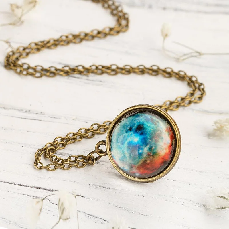 Ladies necklaces agate pendant -Magical Universe Necklace