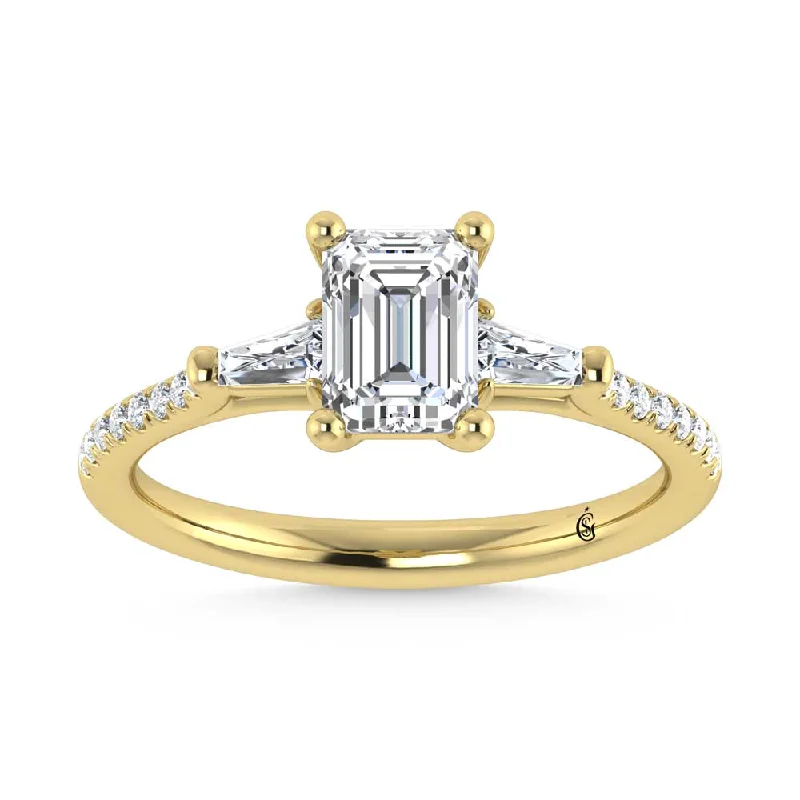 ladies engagement rings near me-14K Yellow Gold Lab Grown Diamond 1 1/4 Ct.Tw. Engagement Ring