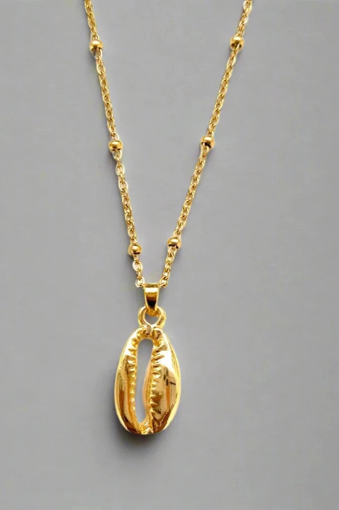 Ladies necklaces cruelty free -Cowrie Necklace