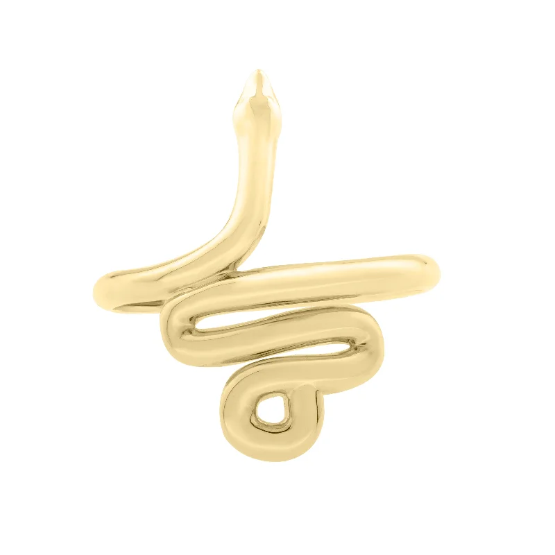 ladies rings joy-14K Snake Ring