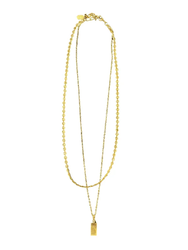 Ladies necklaces brilliant glow -Alegria Necklace - Gold