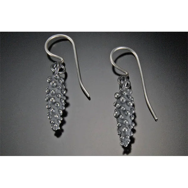 ladies earrings pandora-Bumpy Cone Drop Earring